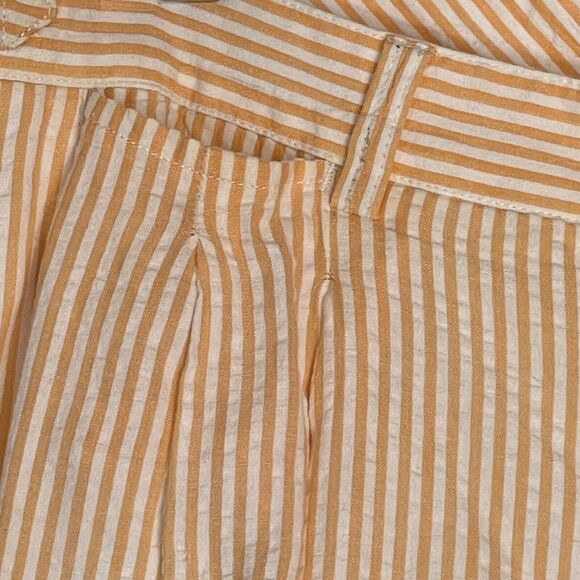 Men’s Shorts Size 38 Cotton Orange Pleated James Tattersall - Picture 5 of 16